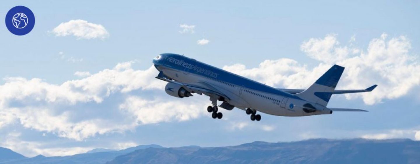 Aerolíneas Argentinas realizó el primer vuelo con combustible sustentable