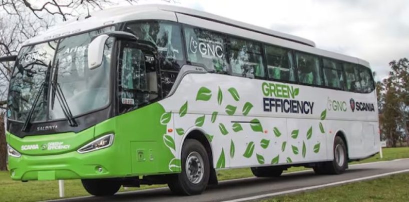 Scania presentó los resultados de la prueba del bus a GNC