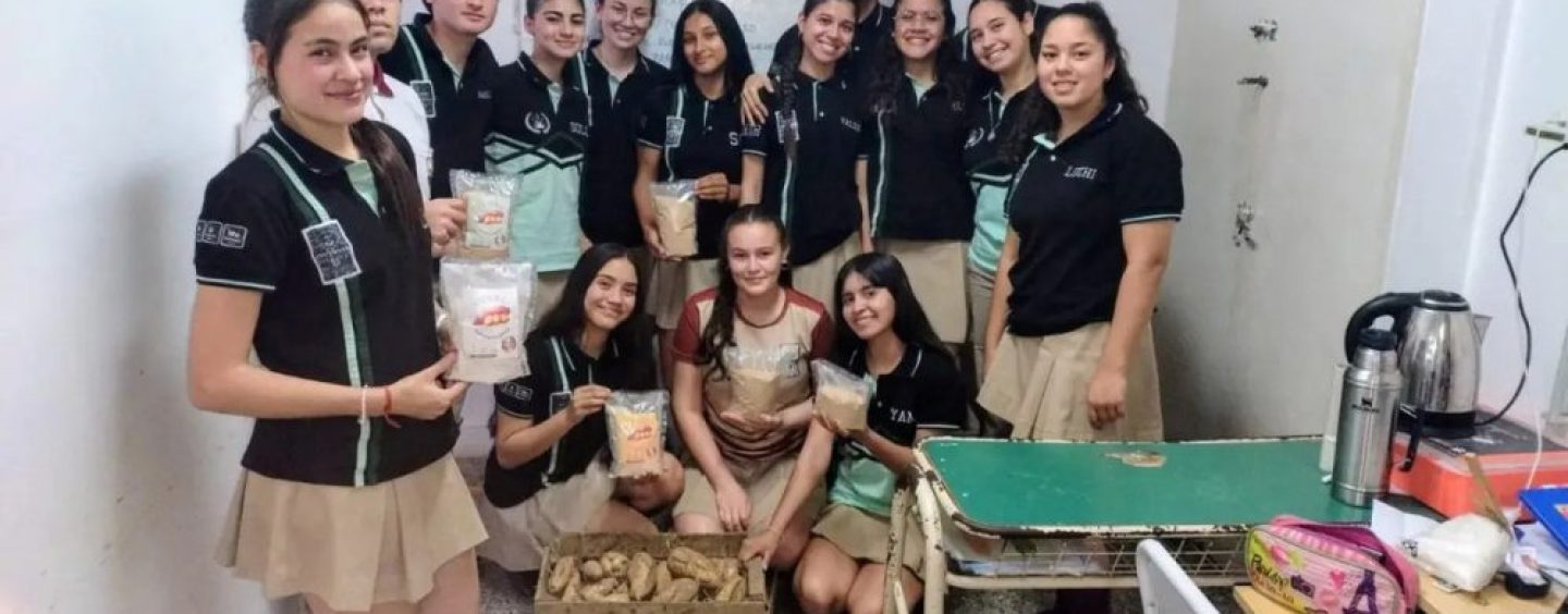 Estudiantes de Corrientes convierten batata descartada en harina funcional y bioplásticos