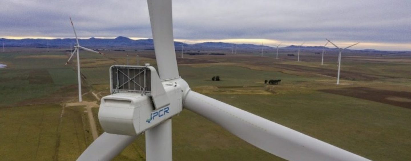 PCR abastecerá con energía eólica el 75% del consumo del Parque Empresarial Austral